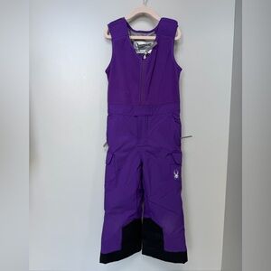 Spyder Purple Kids Ski/Snow Bib- EUC size 5